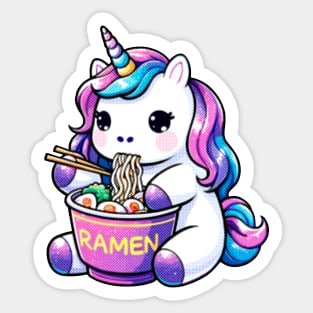 Space Unicorn Ramen Sticker